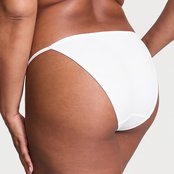 Victoria’s Secret Smooth Adjustable String Bikini Panty White M NEW - Picture 4 of 6